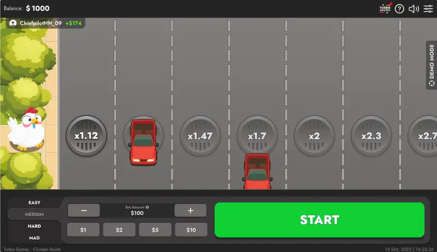 Chicken Route game overview